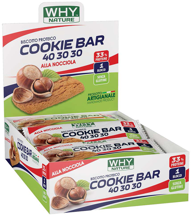 WHYNATURE COOKIE 40 30 30 NOCCIOLA 21 G - Farmacia Artemisia di Montecuollo Dott. Angelo snc