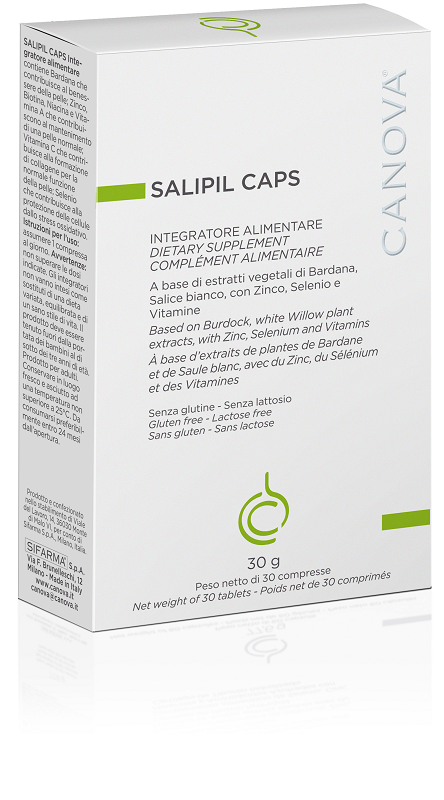 CANOVA SALIPIL CAPS 30 COMPRESSE NUOVA CONFEZIONE - Farmacia Artemisia di Montecuollo Dott. Angelo snc