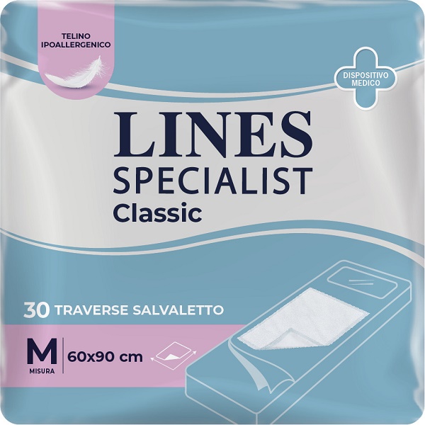 TRAVERSA ASSORBENTE LINES SPECIALIST CLASSIC MISURA 60X90 CM 30 PEZZI - Farmacia Artemisia di Montecuollo Dott. Angelo snc