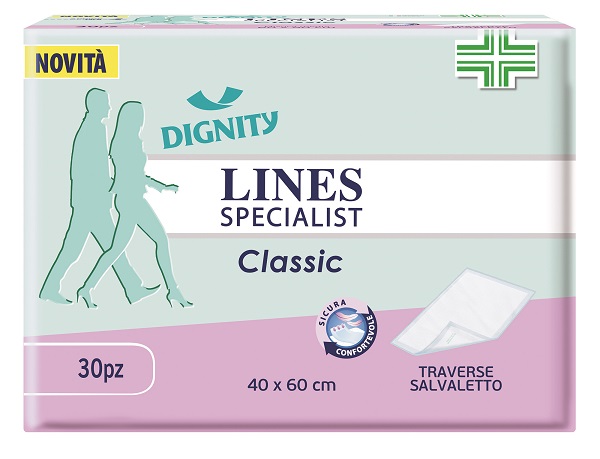 TRAVERSA PER INCONTINENZA LINES SPECIALIST CLASSIC 40X60 CM 30 PEZZI - Farmacia Artemisia di Montecuollo Dott. Angelo snc