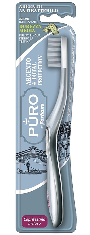 SPAZZOLINO SILVER 4 WHITE FORHANS 1 PEZZO - Farmacia Artemisia di Montecuollo Dott. Angelo snc