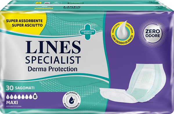 LINES SPECIALIST DERM PANNOLONE SAGOMATO MAXI 30 PEZZI - Farmacia Artemisia di Montecuollo Dott. Angelo snc
