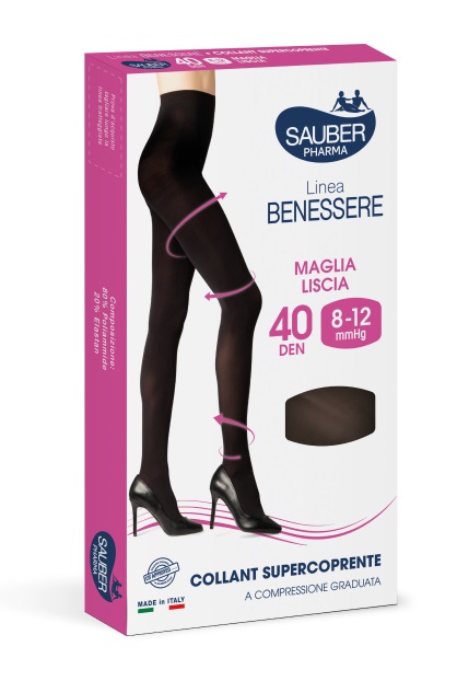 COLLANT SUPERCOPRENTE SAUBER 8-12MMHG NERO 3 - Farmacia Artemisia di Montecuollo Dott. Angelo snc