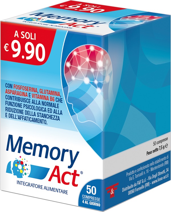 MEMORY ACT 50 COMPRESSE - Farmacia Artemisia di Montecuollo Dott. Angelo snc