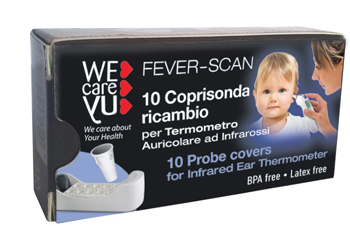 COPPELLE RICAMBIO PER TERMOMETRO INFRAROSSI WECAREYU FEVER-SCAN 10 PEZZI - Farmacia Artemisia di Montecuollo Dott. Angelo snc