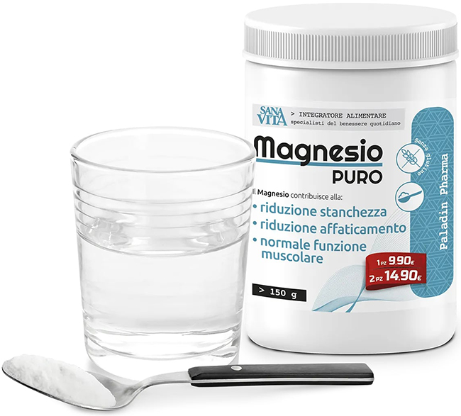 SANAVITA MAGNESIO PURO 150 G - Farmacia Artemisia di Montecuollo Dott. Angelo snc