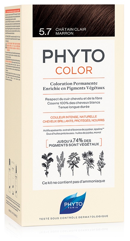 PHYTOCOLOR 5,7 CASTANO CHIARO TAB LATTE + CREMA + MASCHERA + 1 PAIO DI GUANTI - Farmacia Artemisia di Montecuollo Dott. Angelo snc