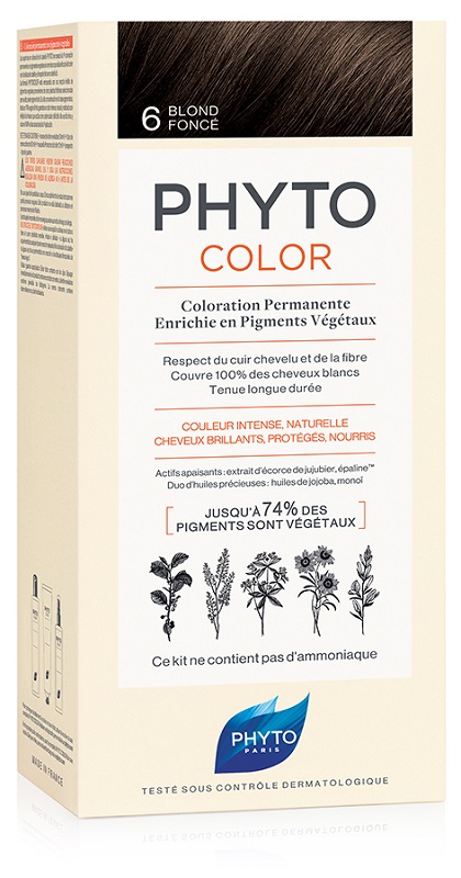 PHYTOCOLOR 6 BIONDO SCURO 1 LATTE+ 1 CREMA + 1 MASCHERA + 1 PAIO DI GUANTI - Farmacia Artemisia di Montecuollo Dott. Angelo snc