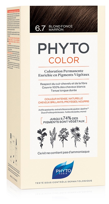 PHYTOCOLOR 6.7 BIONDO SCU TABA 1 LATTE + 1 CREMA + 1 MASCHERA + 1 PAIO DI GUANTI - Farmacia Artemisia di Montecuollo Dott. Angelo snc