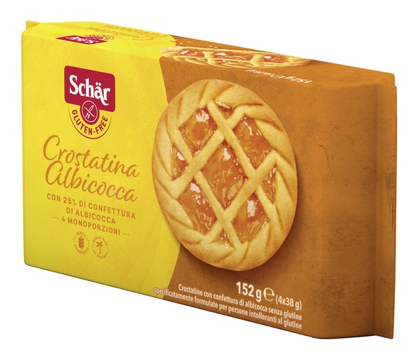 SCHAR CROSTATINA CON CONFETTURA DI ALBICOCCA 4 MONOPORZIONI DA 35 G - Farmacia Artemisia di Montecuollo Dott. Angelo snc