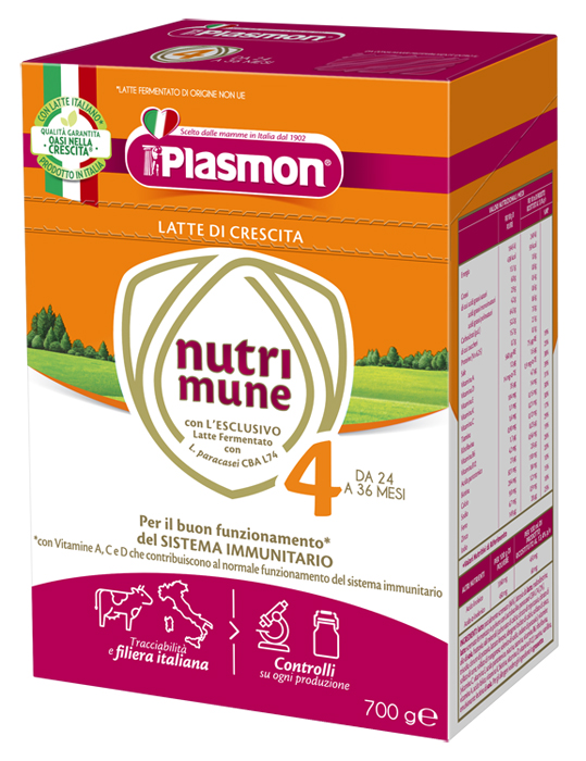 PLASMON NUTRI-MUNE LATTE STAGE 4 POLVERE 700 G - Farmacia Artemisia di Montecuollo Dott. Angelo snc