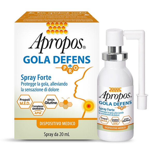 APROPOS GOLA DEFENS PRO SPRAY NO ALCOL 20 ML - Farmacia Artemisia di Montecuollo Dott. Angelo snc