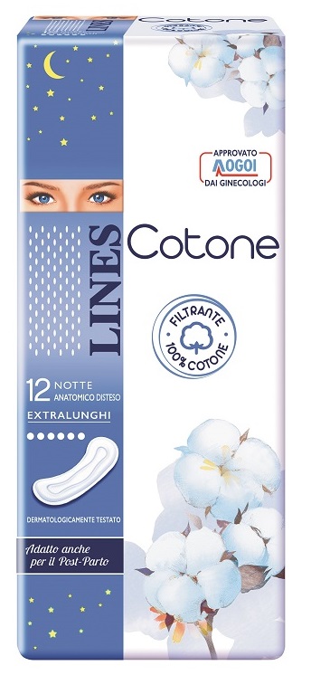 LINES COTONE NON ULTRA NOTTE DISTESI 12 PEZZI - Farmacia Artemisia di Montecuollo Dott. Angelo snc