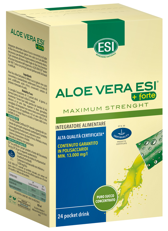 ESI ALOE VERA SUCCO + FORTE 24 POCKET DRINK - Farmacia Artemisia di Montecuollo Dott. Angelo snc