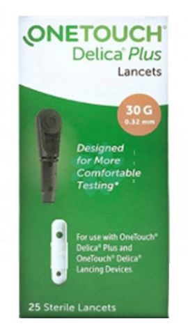LANCETTE PUNGIDITO ONETOUCH DELICA PLUS 25 PEZZI - Farmacia Artemisia di Montecuollo Dott. Angelo snc