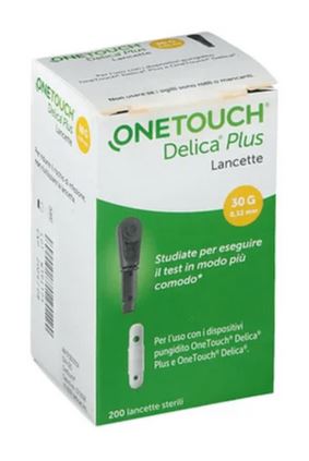 LANCETTE PUNGIDITO ONETOUCH DELICA PLUS 200 PEZZI - Farmacia Artemisia di Montecuollo Dott. Angelo snc
