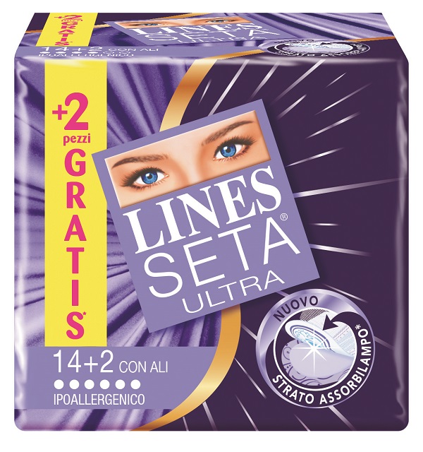 ASSORBENTE LINES SETA ULTRA CON ALI 16 PEZZI - Farmacia Artemisia di Montecuollo Dott. Angelo snc