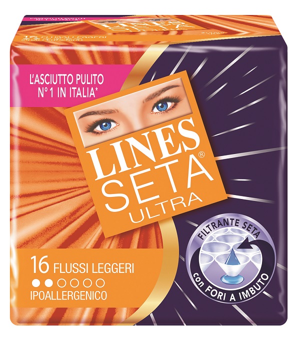 ASSORBENTE LINES SETA ULTRA LEGGERO 16 PEZZI - Farmacia Artemisia di Montecuollo Dott. Angelo snc
