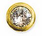 ORECCHINO POST FORATURA FAT GOLDEN BEZEL 6MM STAINLESS STEEL ARTICOLO BJT961S - Farmacia Artemisia di Montecuollo Dott. Angelo snc