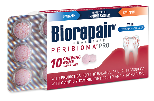 BIOREPAIR PERIBIOMA GOMME MASTICABILI 10 COMPRESSE DA 1,2 G - Farmacia Artemisia di Montecuollo Dott. Angelo snc