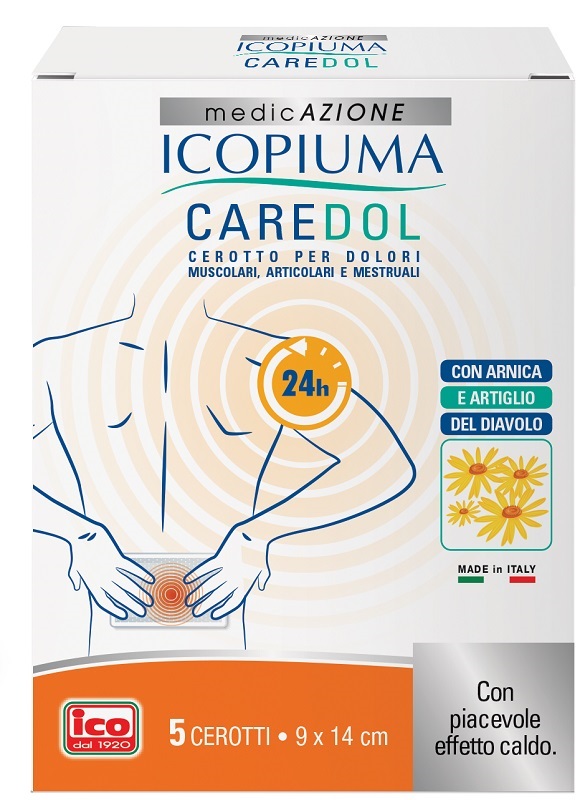 ICOPIUMA CAREDOL CEROTTO DOL RETTANGOLARE 5 PEZZI - Farmacia Artemisia di Montecuollo Dott. Angelo snc