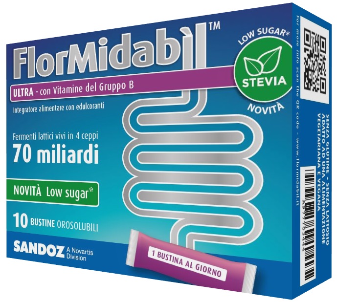FLORMIDABIL ULTRA 10 BUSTINE CON STEVIA - Farmacia Artemisia di Montecuollo Dott. Angelo snc