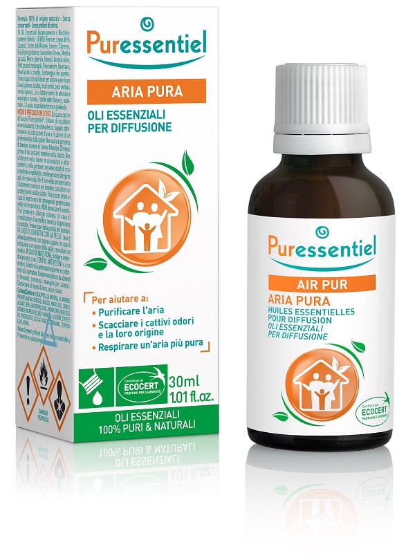 PURESSENTIEL MISCELA PER DIFFUSIONE ARIA PURA CERTIFICATA ECOCERT 30 ML - Farmacia Artemisia di Montecuollo Dott. Angelo snc