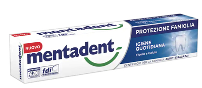 MENTADENT PROTEZIONE FAMIGLIA IGIENE QUOTIDIANA 75 ML - Farmacia Artemisia di Montecuollo Dott. Angelo snc