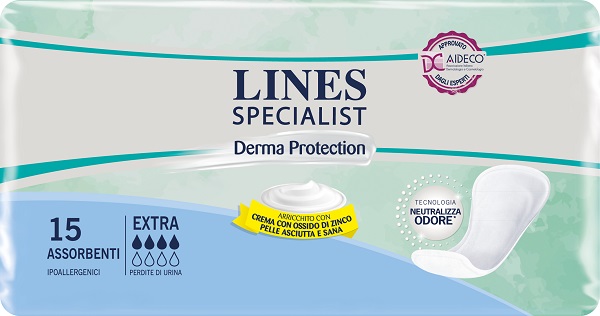 LINES SPECIALIST DERM PANNOLONE SAGOMATO EXTRA 15 PEZZI - Farmacia Artemisia di Montecuollo Dott. Angelo snc