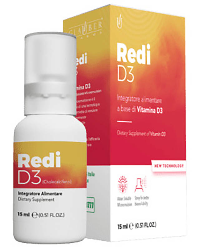 REDI-D3 SPRAY GLAUBER 15 ML - Farmacia Artemisia di Montecuollo Dott. Angelo snc