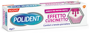 POLIDENT FISSATIVO EFFETTO CUSCINETTO ADESIVO PER PROTESI DENTALI 40 G - Farmacia Artemisia di Montecuollo Dott. Angelo snc