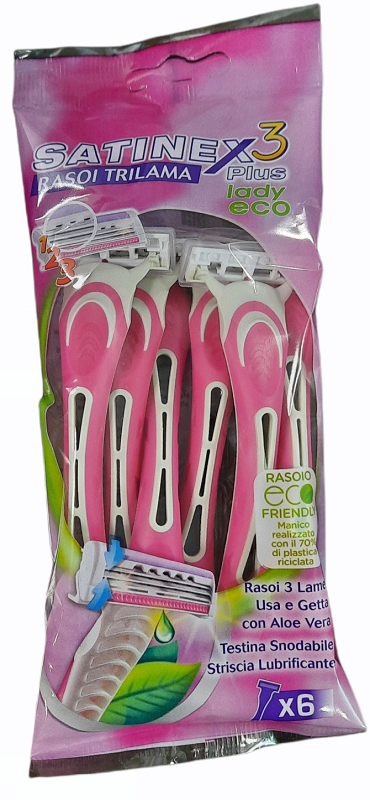 SATINEX3 MYSTIQUE LADY RASOIO 6 PEZZI - Farmacia Artemisia di Montecuollo Dott. Angelo snc