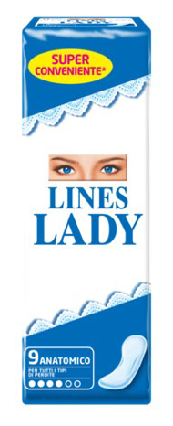 LINES LADY ASSORBENTE ANATOMICO 9 PEZZI - Farmacia Artemisia di Montecuollo Dott. Angelo snc