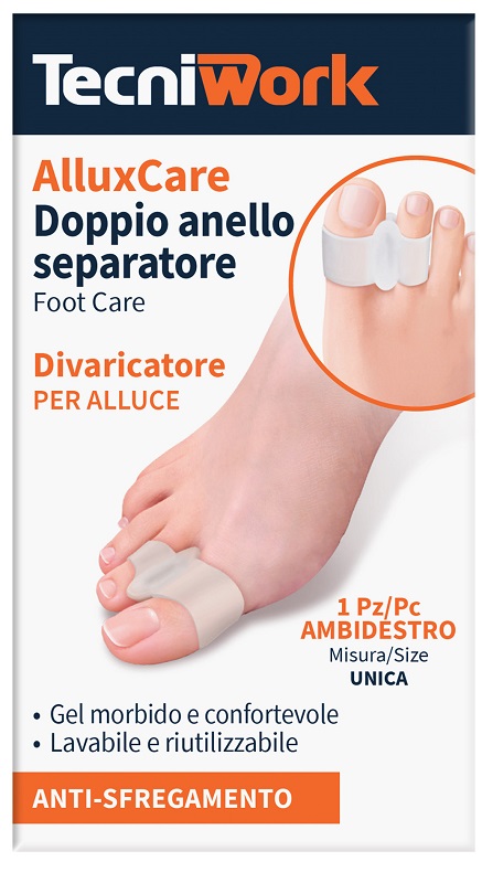 ALLUX CARE SEPARATORE E DIVARICATORE PER ALLUCE A DOPPIO ANELLO - Farmacia Artemisia di Montecuollo Dott. Angelo snc