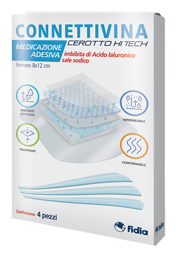 CEROTTO CONNETTIVINA HITECH 8 X 12 CM 4 PEZZI - Farmacia Artemisia di Montecuollo Dott. Angelo snc