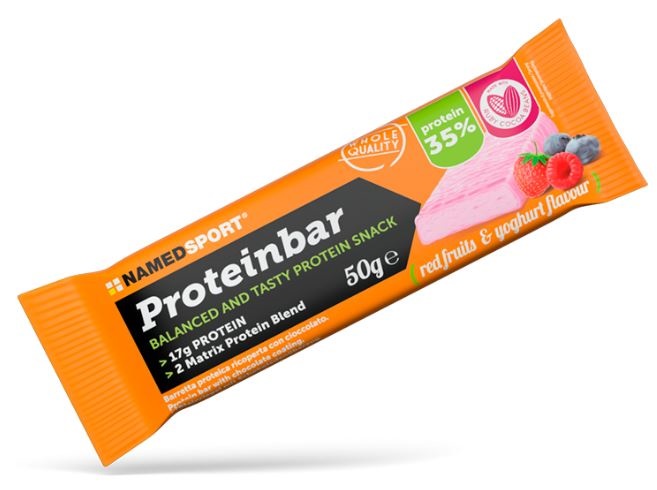 PROTEINBAR RED FRUITS & YOGHURT BARRETTA 50 G - Farmacia Artemisia di Montecuollo Dott. Angelo snc