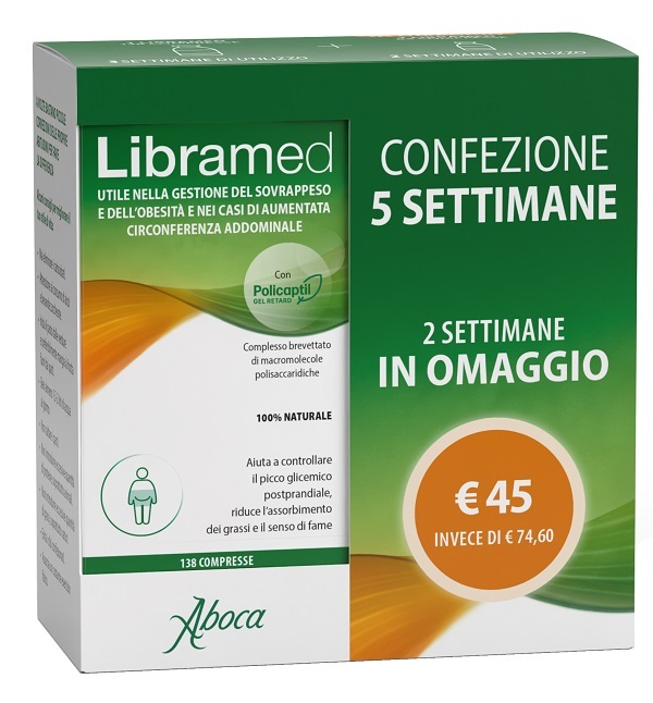 LIBRAMED TRATTAMENTO 5 SETTIMANE 138 + 84 COMPRESSE - Farmacia Artemisia di Montecuollo Dott. Angelo snc