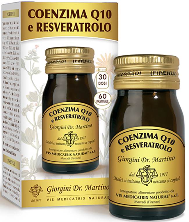 COENZIMA Q10 E RESVERATROLO 60 PASTIGLIE - Farmacia Artemisia di Montecuollo Dott. Angelo snc