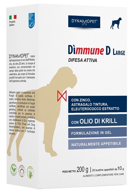 DIMMUNE D LARGE CANI 20 BUSTINE APPETIBILI DA 10 G - Farmacia Artemisia di Montecuollo Dott. Angelo snc