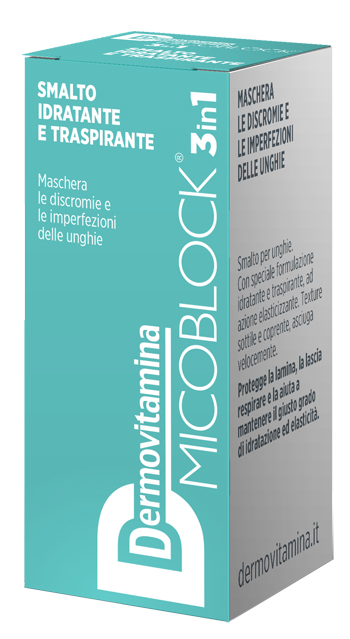 DERMOVITAMINA MICOBLOCK 3 IN 1 SMALTO IDRATANTE E TRASPIRANTE TURCHESE 5 ML - Farmacia Artemisia di Montecuollo Dott. Angelo snc