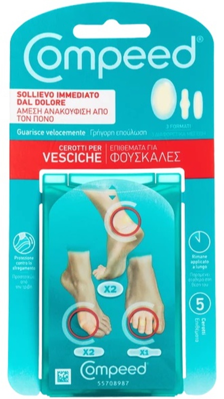 COMPEED CEROTTI PER VESCICHE MISTO 5 PEZZI - Farmacia Artemisia di Montecuollo Dott. Angelo snc