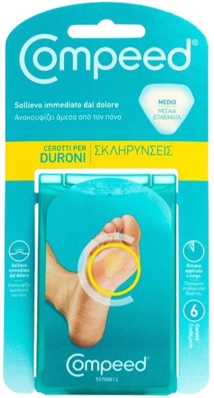 COMPEED CEROTTI PER DURONI MEDIO 6 PEZZI - Farmacia Artemisia di Montecuollo Dott. Angelo snc