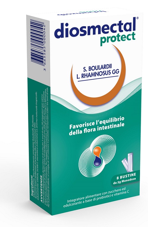 DIOSMECTAL PROTECT 8 BUSTINE OROSOLUBILI 2 G - Farmacia Artemisia di Montecuollo Dott. Angelo snc