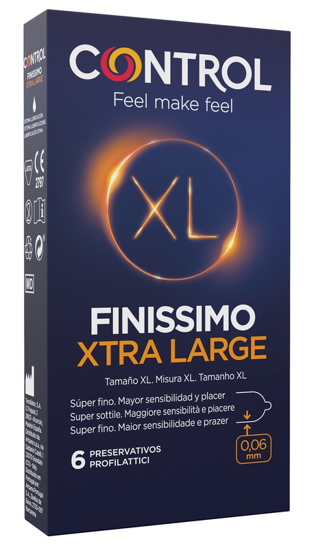 CONTROL FINISSIMO XTRA LARGE 6 PEZZI - Farmacia Artemisia di Montecuollo Dott. Angelo snc