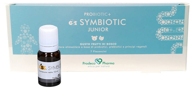 PROBIOTIC+ GSE SYMBYOTIC JUNIOR FRUTTI DI BOSCO 7 FLACONCINI - Farmacia Artemisia di Montecuollo Dott. Angelo snc