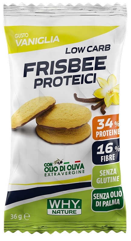 WHYNATURE FRISBEE PROTEICI VANIGLIA 36 G - Farmacia Artemisia di Montecuollo Dott. Angelo snc