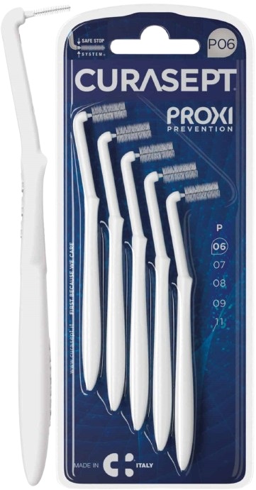 CURASEPT PROXI ANGLE P06 BIANCO/WHITE 5 PEZZI - Farmacia Artemisia di Montecuollo Dott. Angelo snc