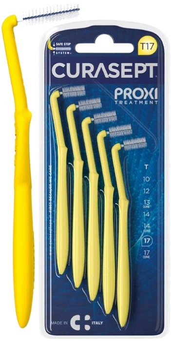 CURASEPT PROXI ANGLE T17 GIALLO/YELLOW 5 PEZZI - Farmacia Artemisia di Montecuollo Dott. Angelo snc