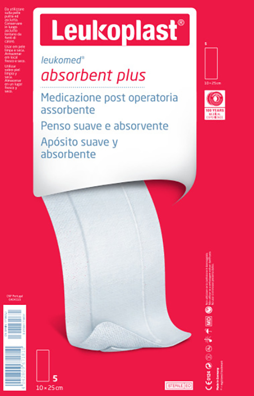 LEUKOMED MEDICAZIONE POST-OPERATORIA IN TESSUTO NON TESSUTO 10 X 25 CM - Farmacia Artemisia di Montecuollo Dott. Angelo snc