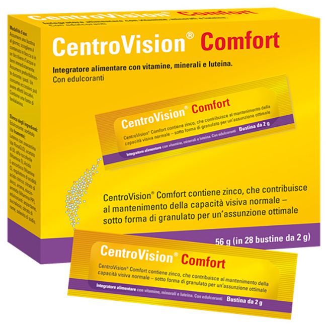 CENTROVISION COMFORT 28 BUSTINE GUSTO ARANCIA - Farmacia Artemisia di Montecuollo Dott. Angelo snc